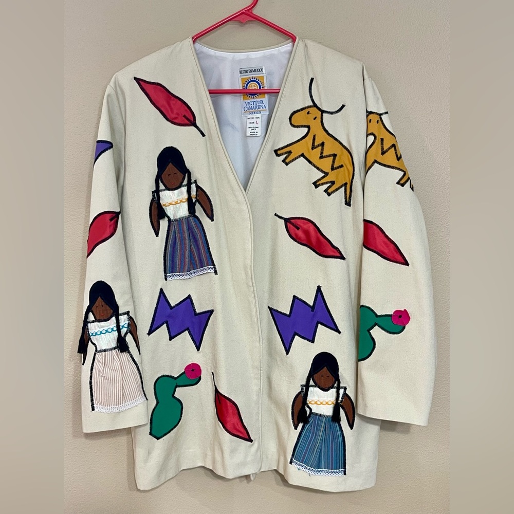 Viktor Camerena Art Blazer Jacket Women’s Size Large